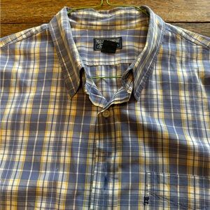 Polo Jeans Co. Short Sleeve Button Down Plaid Shirt size XL
